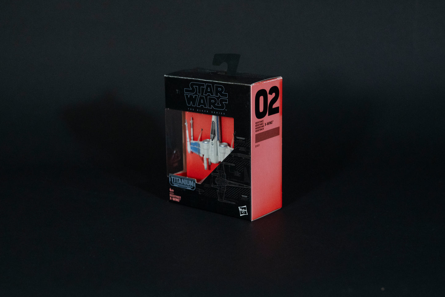 Resistance X-Wing, 02 B3931, Star Wars, Black Series / Titanium Series Vehicle, Hasbro, Open Box