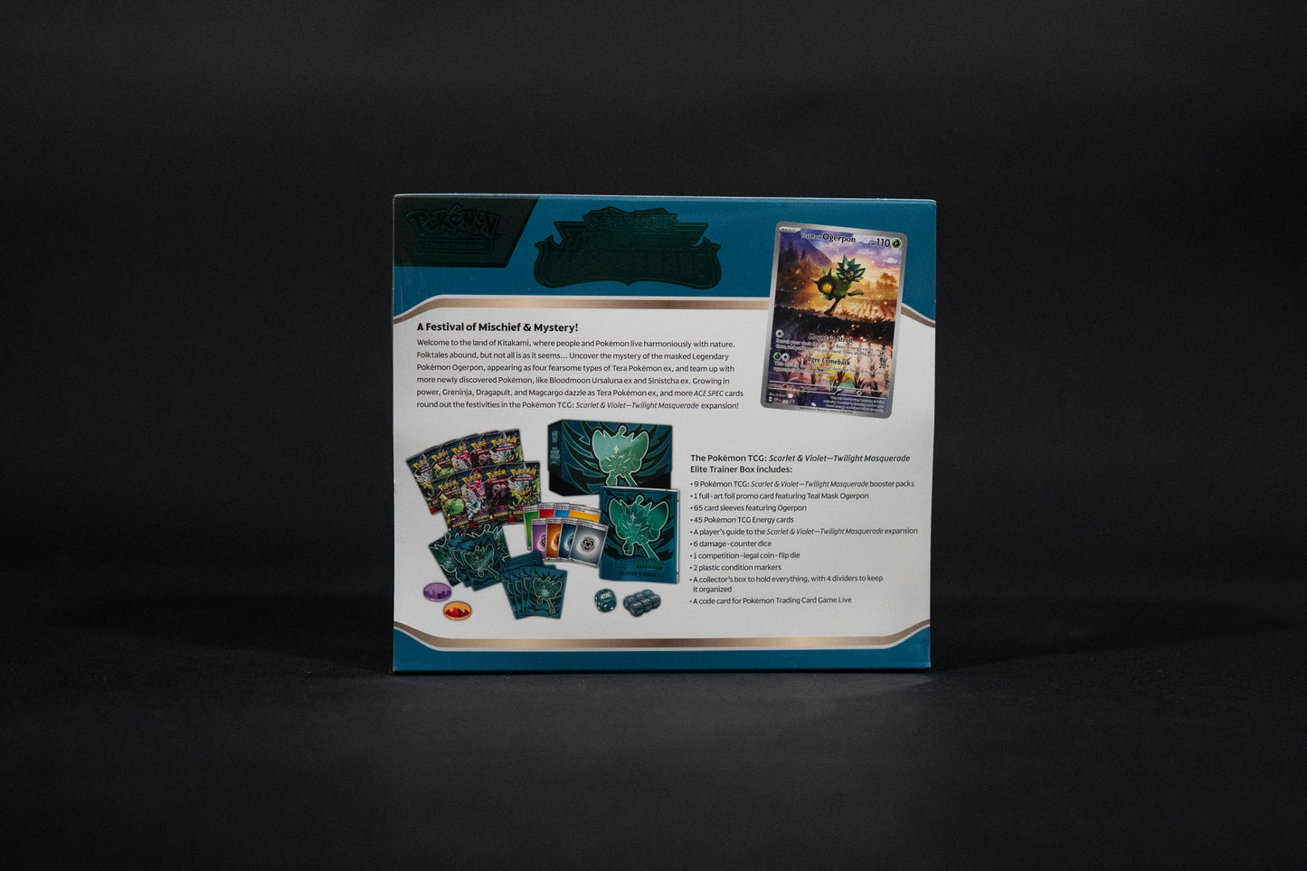 Pokémon, Scarlet & Violet - Twilight Masquerade, Elite Trainer Box, New Sealed