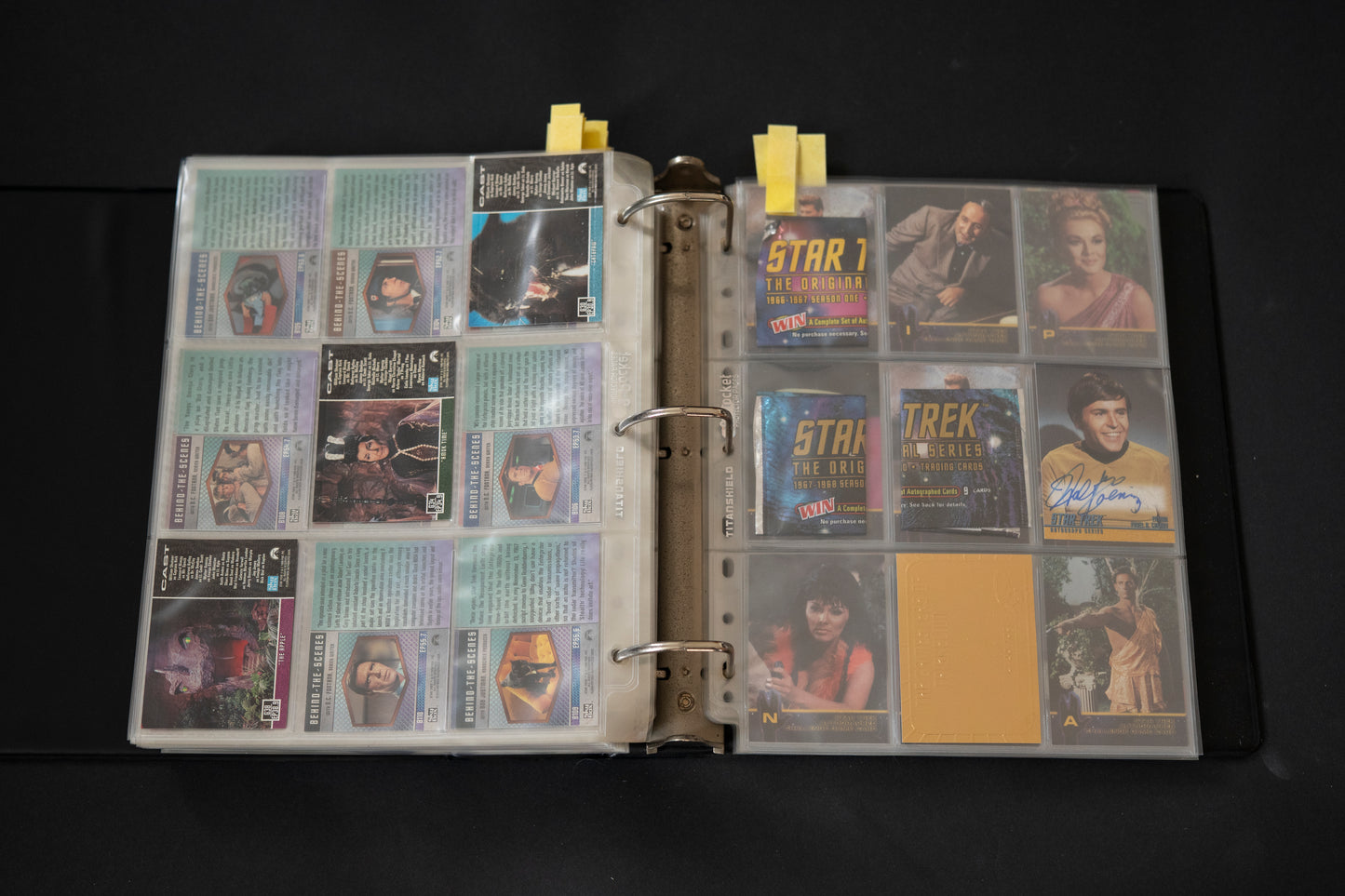 Star Trek - The Original Series Trading Cards, Skybox, 1997-1999, Large Card Bundle inc. Cards from Season 1 2 3 & A28 Walter Koenig, in Official Binder