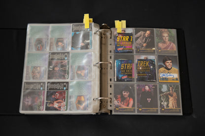 Star Trek - The Original Series Trading Cards, Skybox, 1997-1999, Large Card Bundle inc. Cards from Season 1 2 3 & A28 Walter Koenig, in Official Binder