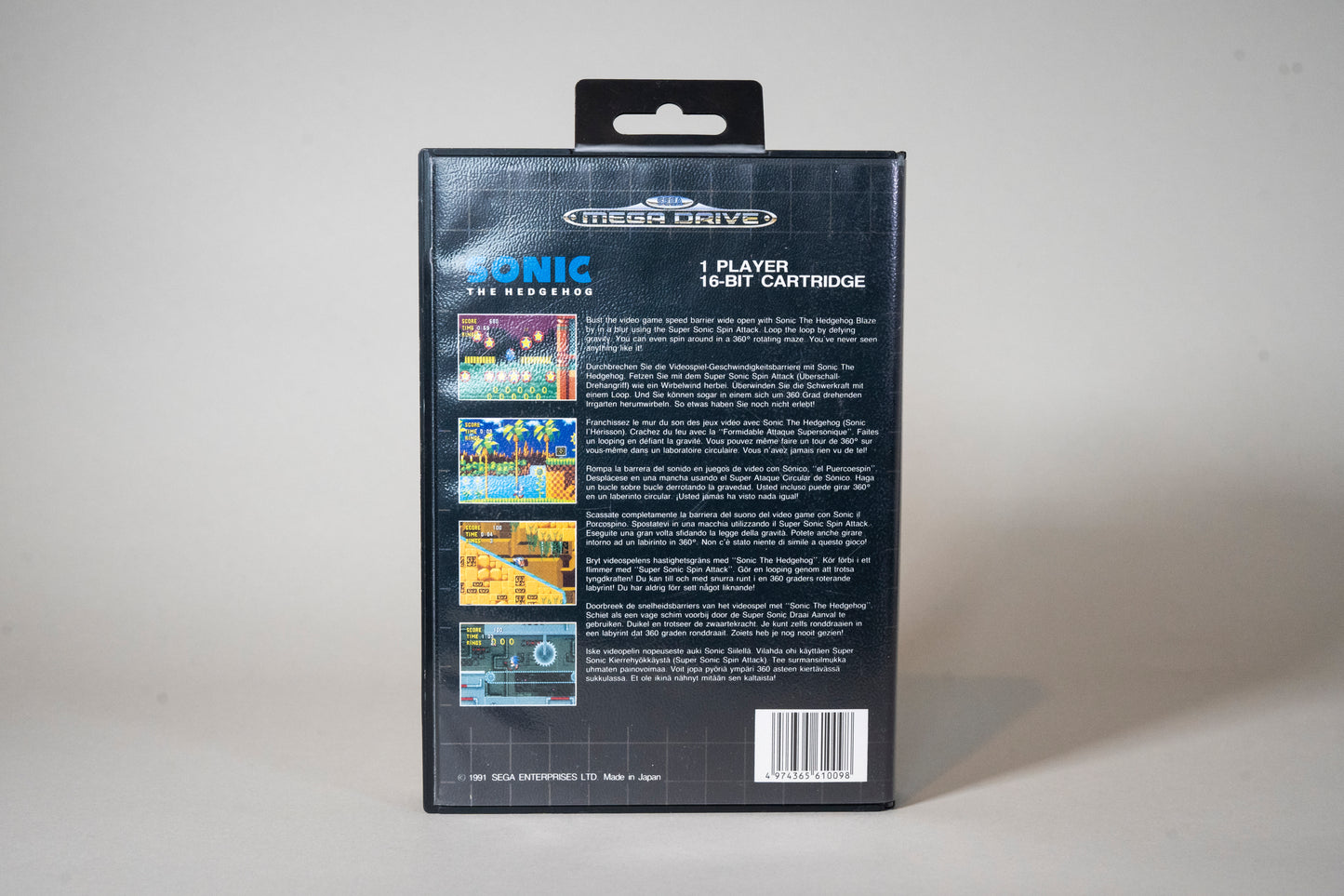 Sonic The Hedgehog, Sega Mega Drive, Boxed