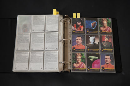 Star Trek - The Original Series Trading Cards, Skybox, 1997-1999, Large Card Bundle inc. Cards from Season 1 2 3 & A28 Walter Koenig, in Official Binder