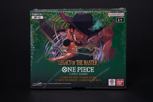 One Piece Card Game, OP-12, Legacy of the Master, Booster Box, Boxed Sealed, English