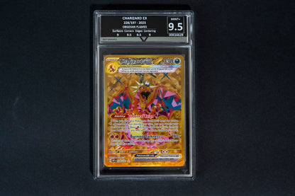 228/197, Charizard EX, Obsidian Flames, 2023, Hyper Rare, Get Graded 9.5 Mint+, English