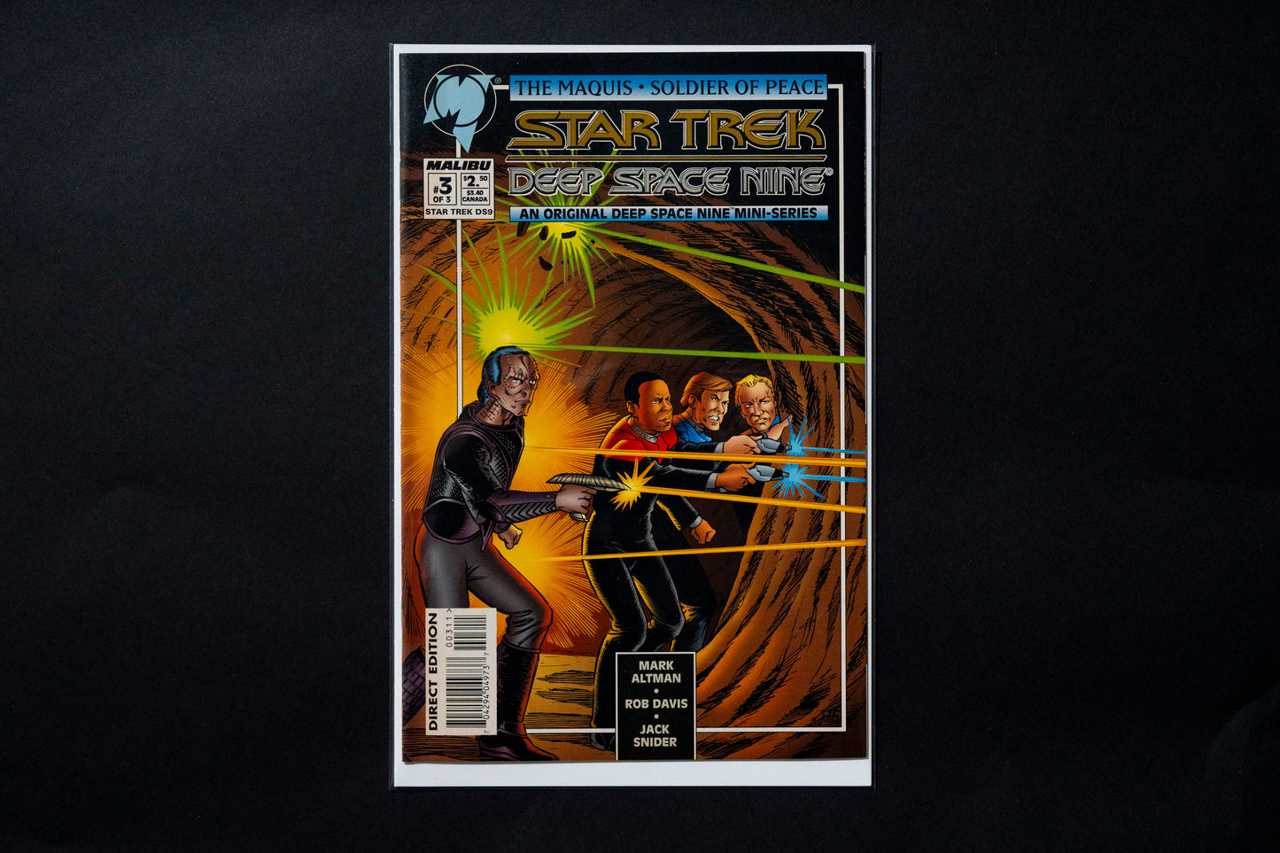 Star Trek, Deep Space Nine, The Maquis - Soldier of Peace, #1 2 & 3 Complete mini series, Malibu Comics, 1995