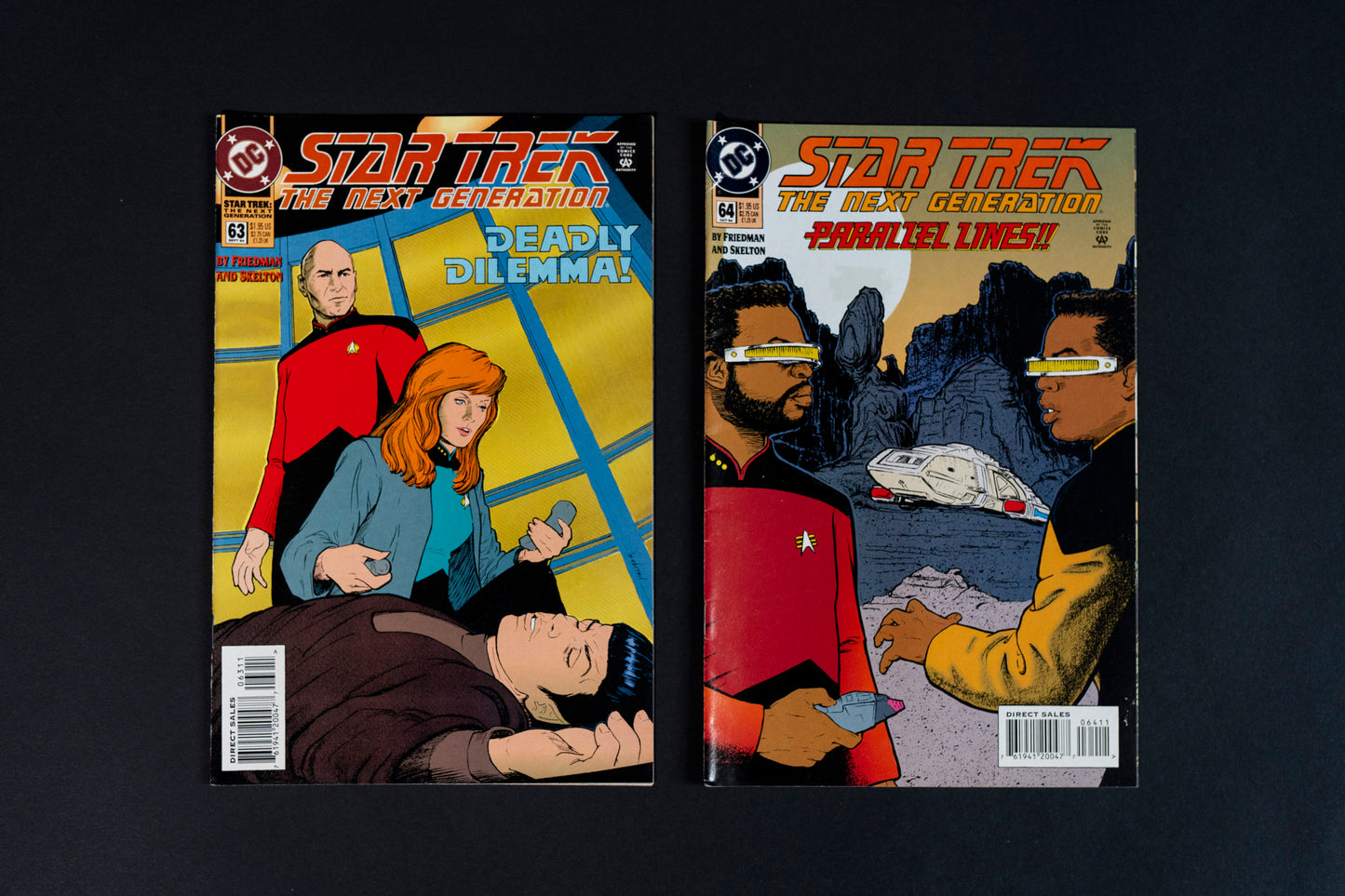 Star Trek The Next Generation, Vol. 2, #63 & #64, DC Comics, 1994