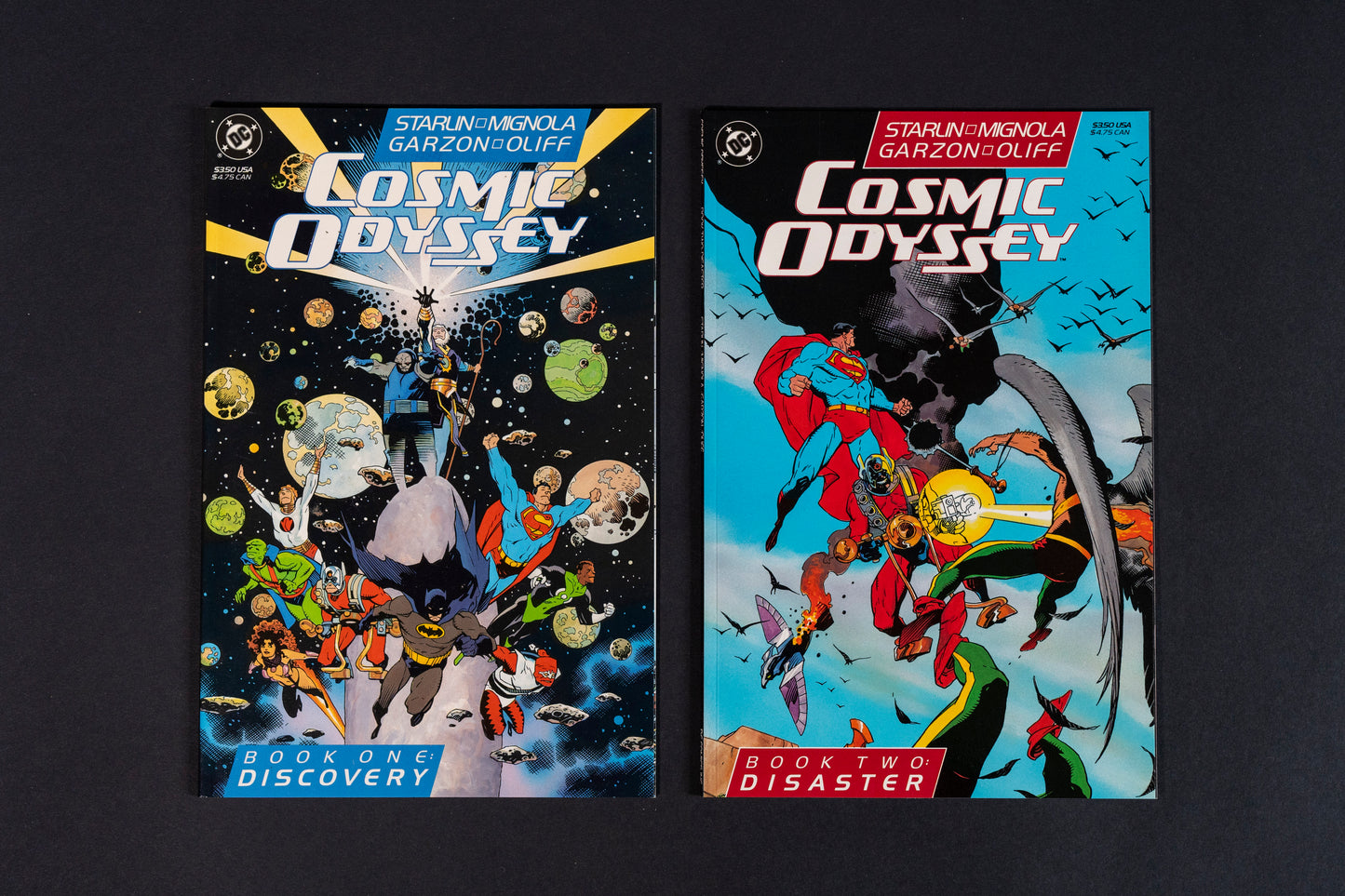 Cosmic Odyssey, Complete set (Book 1 2 3 & 4), DC Comics, 1988