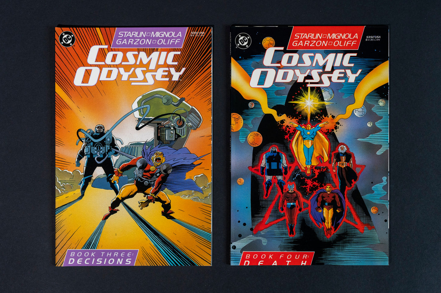 Cosmic Odyssey, Complete set (Book 1 2 3 & 4), DC Comics, 1988