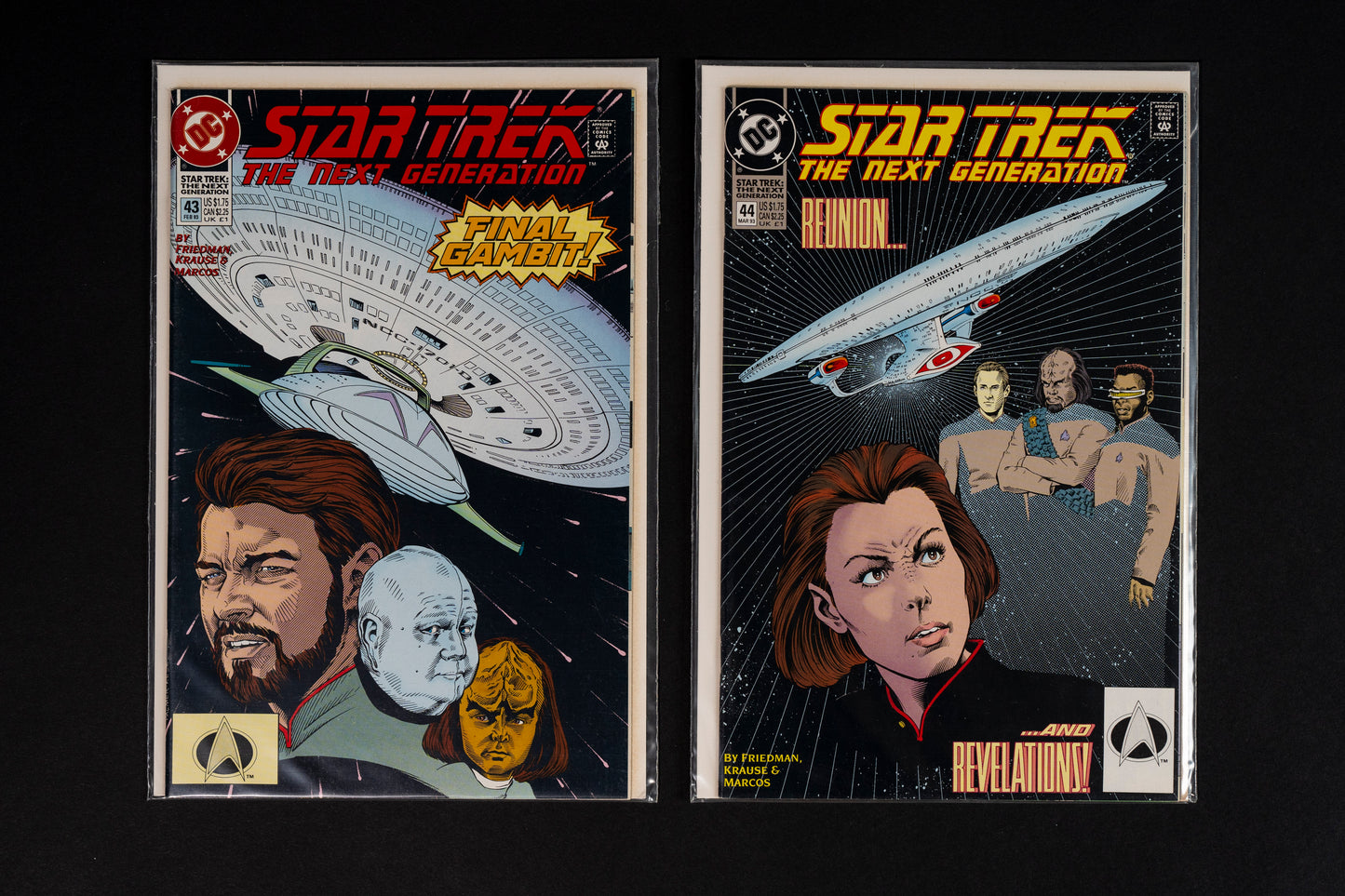 Star Trek The Next Generation, Vol. 2, #40-46 run, DC Comics, 1992-1993