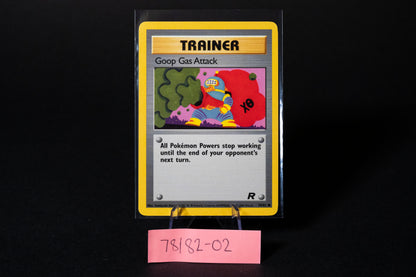 78/82, Goop Gas Attack, Pokemon, Team Rocket, 2000	Common, Ungraded, English