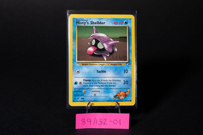 89/132, Misty's Shellder, Pokemon, Gym Heros, 2000, Common, Ungraded, English