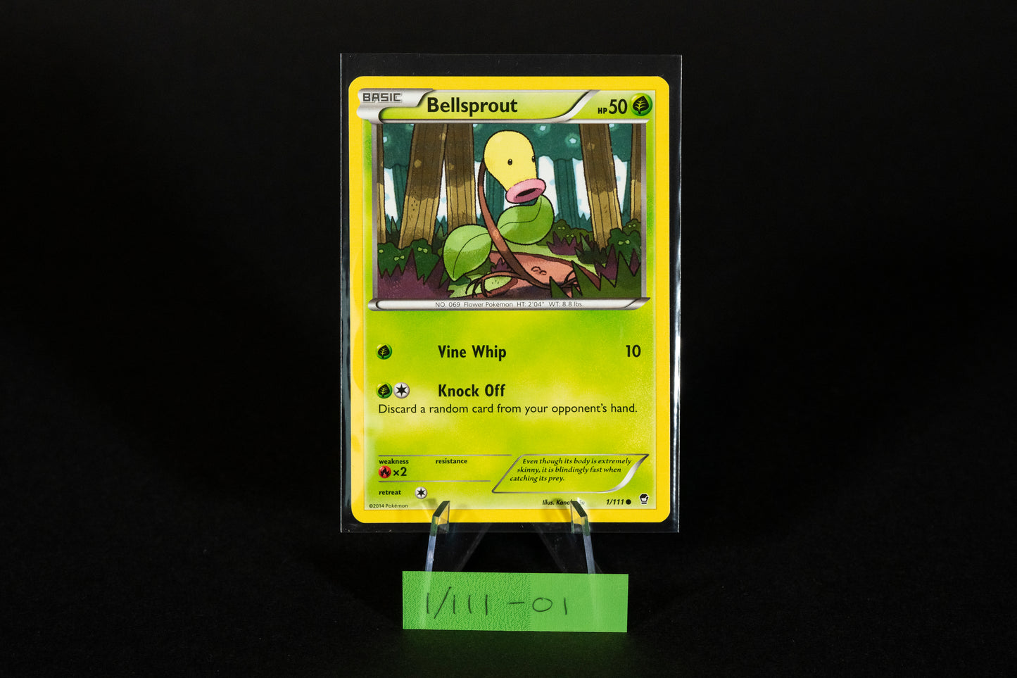 1/111, Bellsprout, Pokemon, XY, Furious Fists, 2014, Common, Ungraded, English