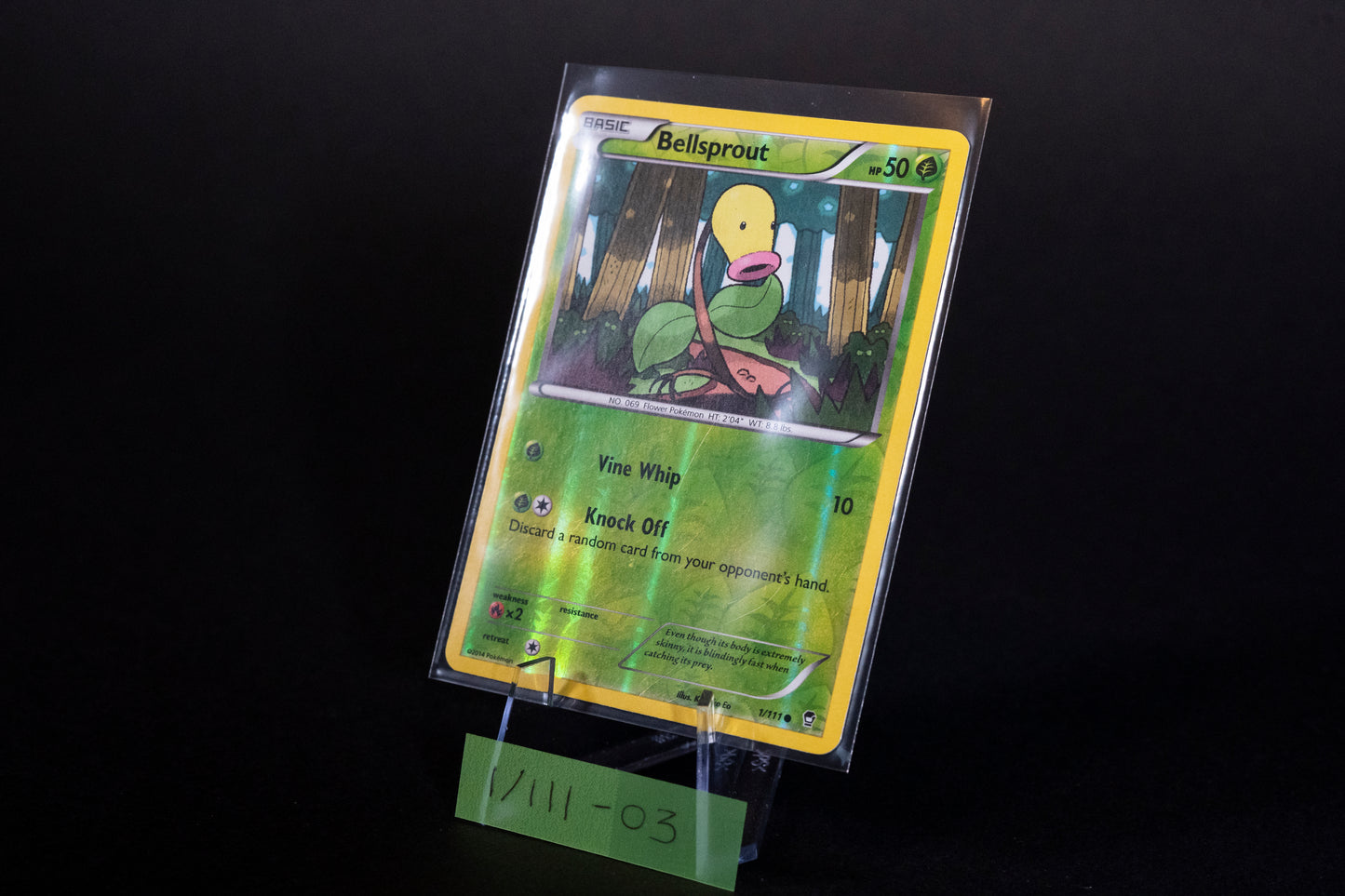 1/111, Bellsprout, Pokemon, XY, Furious Fists, 2014, Common, Ungraded, English