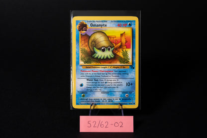 52/62, Omanyte, Pokemon, Fossil, 1999, Common, Ungraded, English