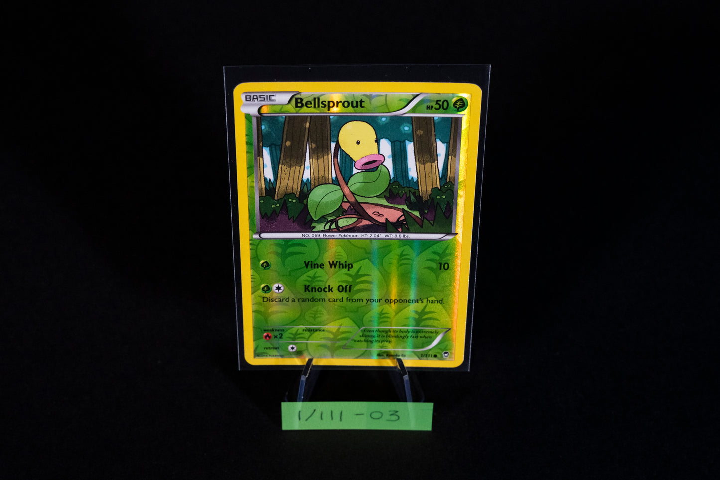 1/111, Bellsprout, Pokemon, XY, Furious Fists, 2014, Common, Ungraded, English