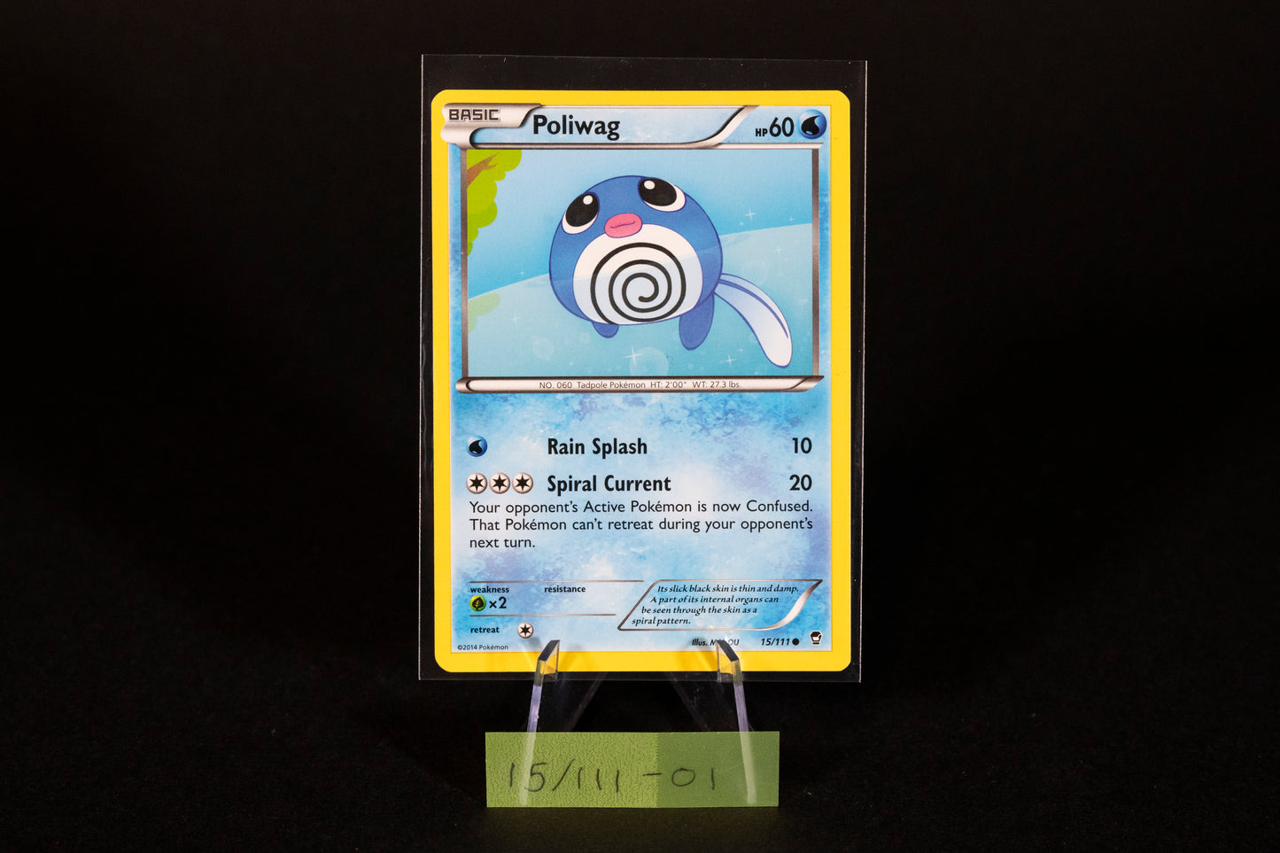 15/111, Poliwag, Pokemon, XY, Furious Fists, 2014, Common, Ungraded, English