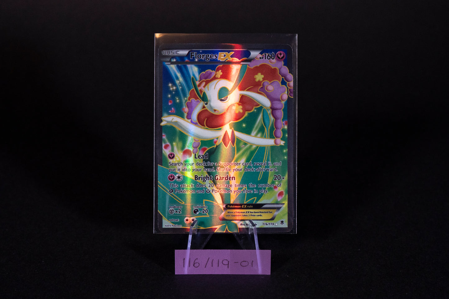 116/119, Florges EX (Full Art), Pokemon, XY, Phantom Forces, 2014, Ultra Rare, Ungraded, English