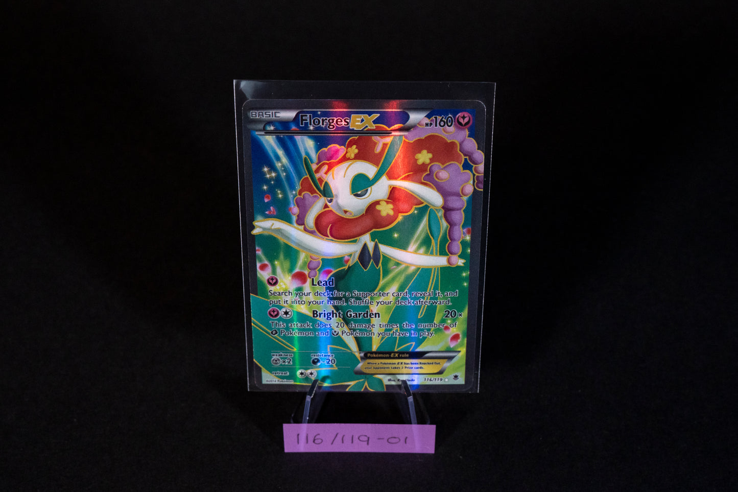 116/119, Florges EX (Full Art), Pokemon, XY, Phantom Forces, 2014, Ultra Rare, Ungraded, English