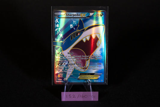 152/160. Sharpedo EX (Full Art), Pokemon, XY, Primal Clash, 2015, Ultra Rare, Ungraded	English