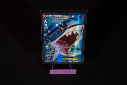 152/160. Sharpedo EX (Full Art), Pokemon, XY, Primal Clash, 2015, Ultra Rare, Ungraded	English