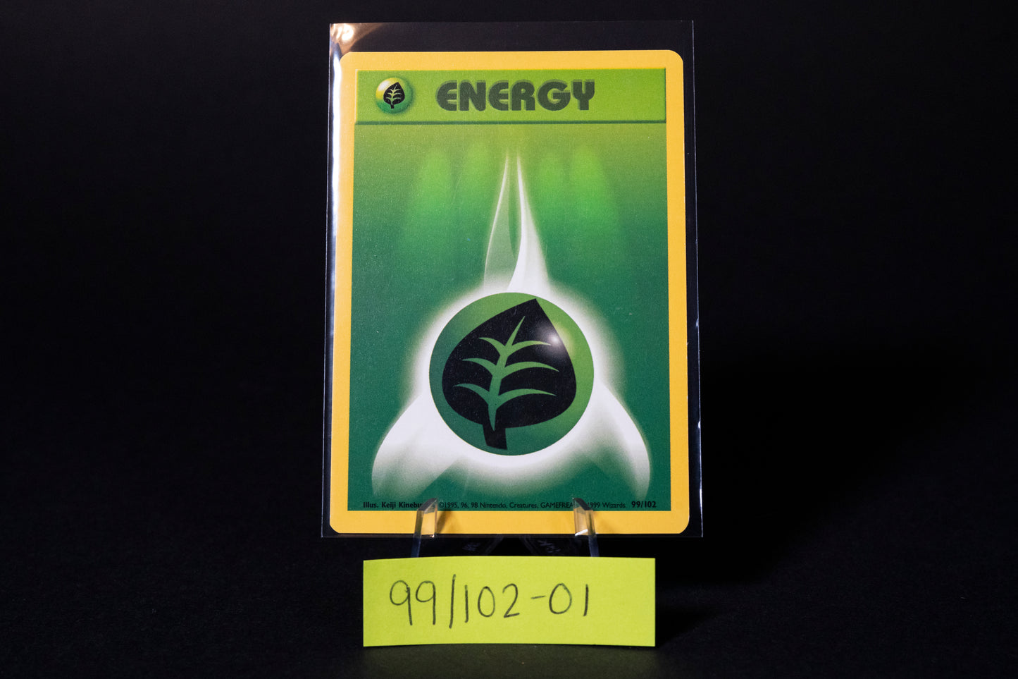 99/102, Grass Energy, Pokemon, Base Set Unlimited, 1999, Common, Ungraded, English