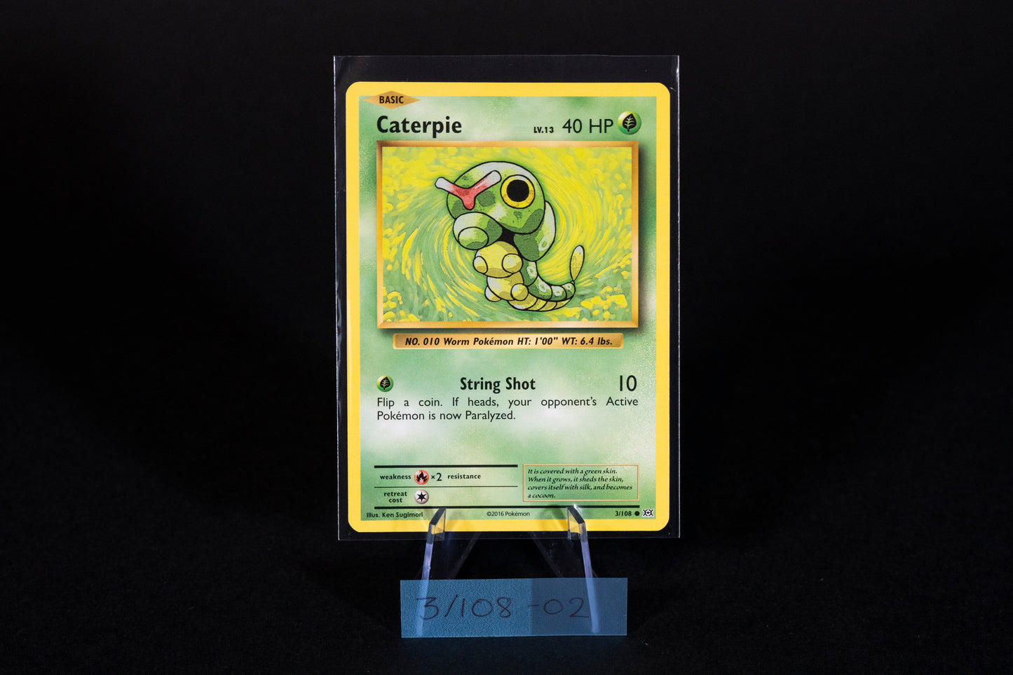 3/108, Caterpie, Pokemon, XY, Evolutions, 2016, Common, Ungraded, English