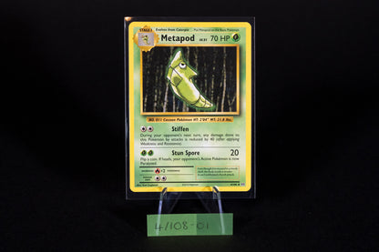 4/108, Metapod, Pokemon, XY, Evolutions, 2016, Uncommon, Ungraded, English