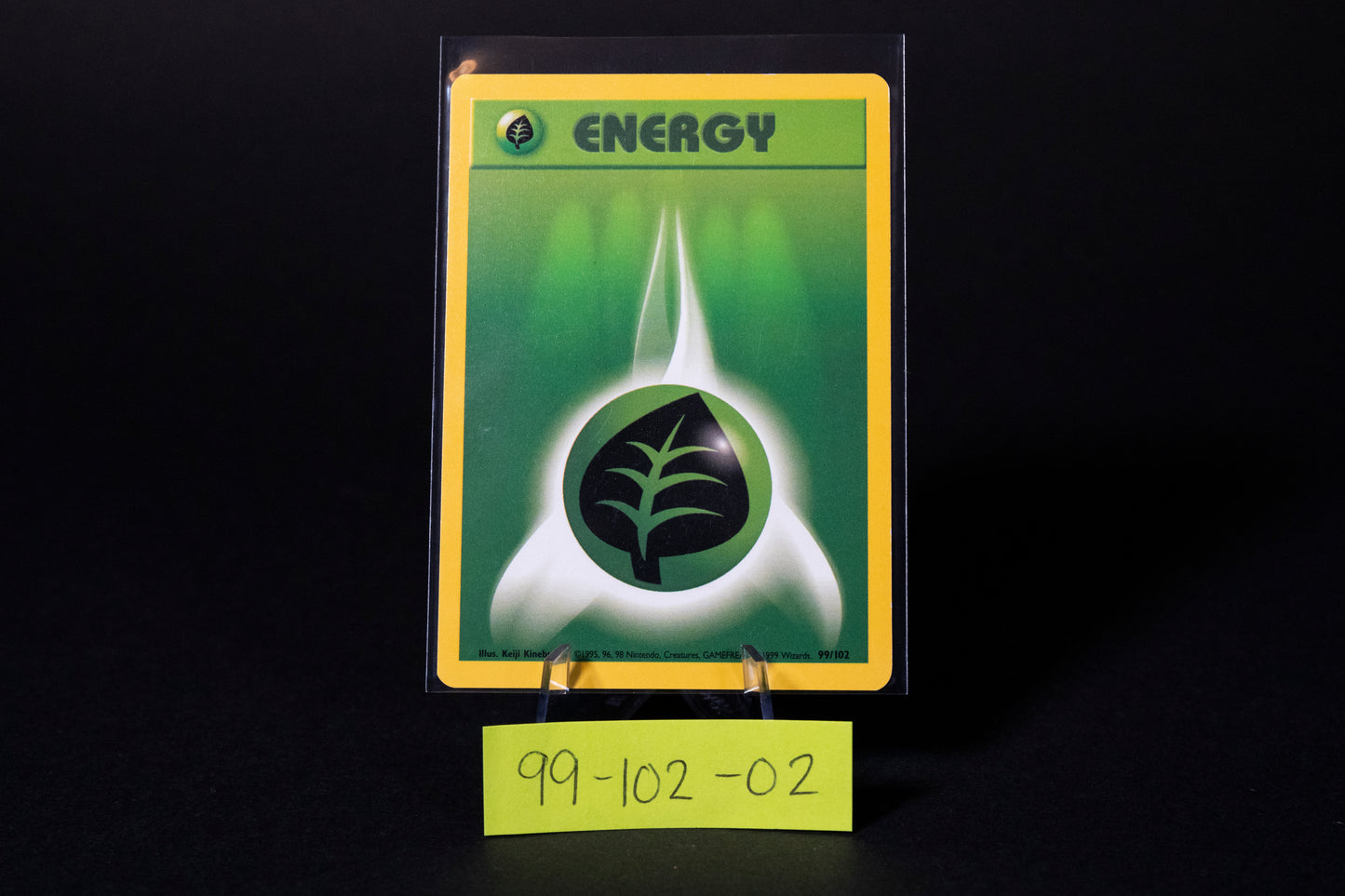 99/102, Grass Energy, Pokemon, Base Set Unlimited, 1999, Common, Ungraded, English