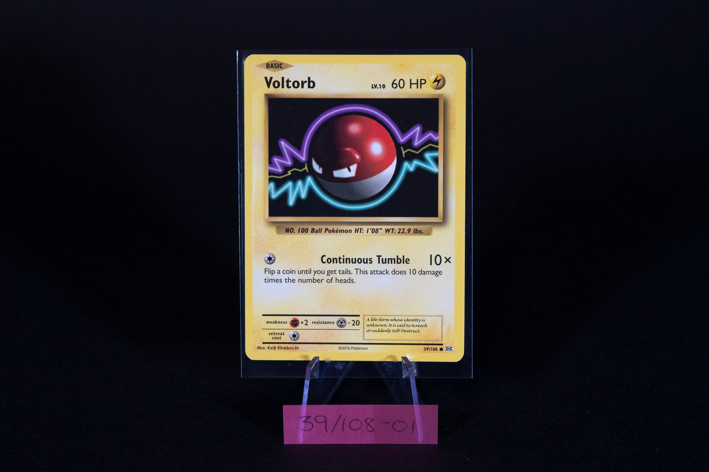 39/108, Voltorb, Pokemon, XY, Evolutions, 2016, Common, Ungraded, English