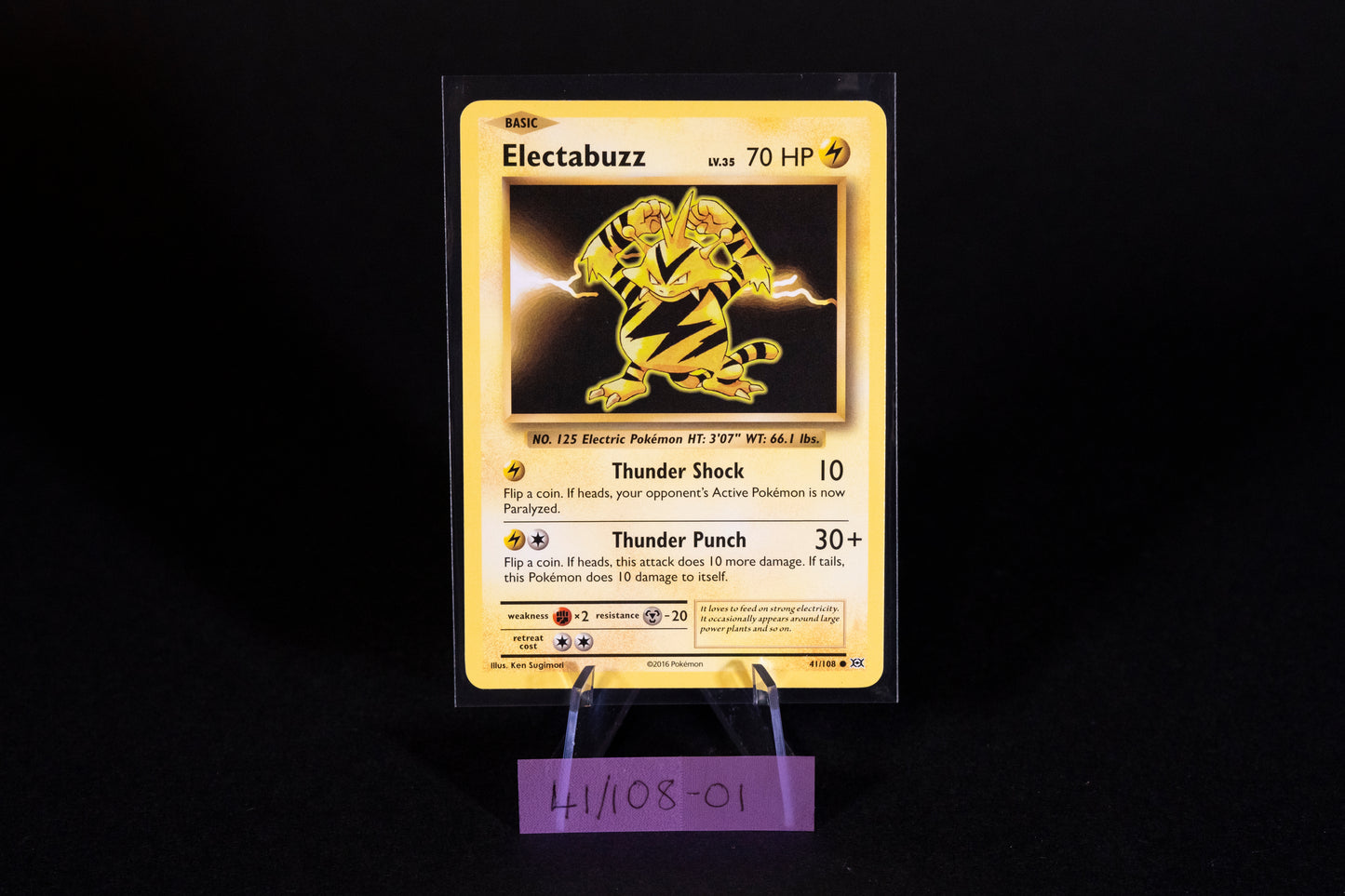 41/108, Electabuzz, Pokemon, XY, Evolutions, 2016, Common, Ungraded, English