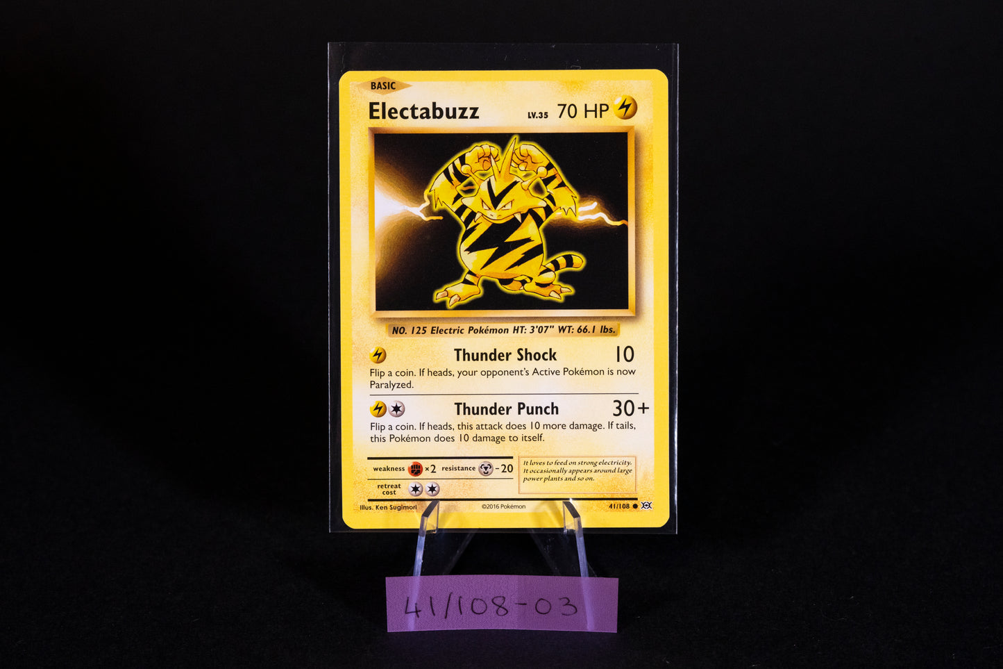 41/108, Electabuzz, Pokemon, XY, Evolutions, 2016, Common, Ungraded, English