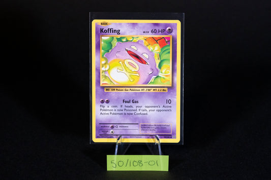 50/108, Koffing, Pokemon, XY, Evolutions, 2016, Uncommon, Ungraded, English