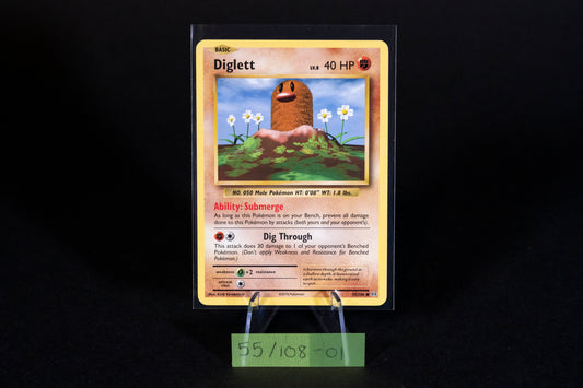 55/108, Diglett, Pokemon, XY, Evolutions, 2016, Common, Ungraded, English