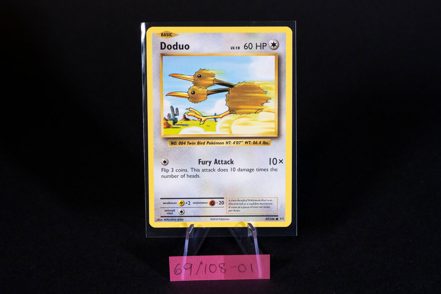 69/108, Doduo, Pokemon, XY, Evolutions, 2016, Common, Ungraded, English