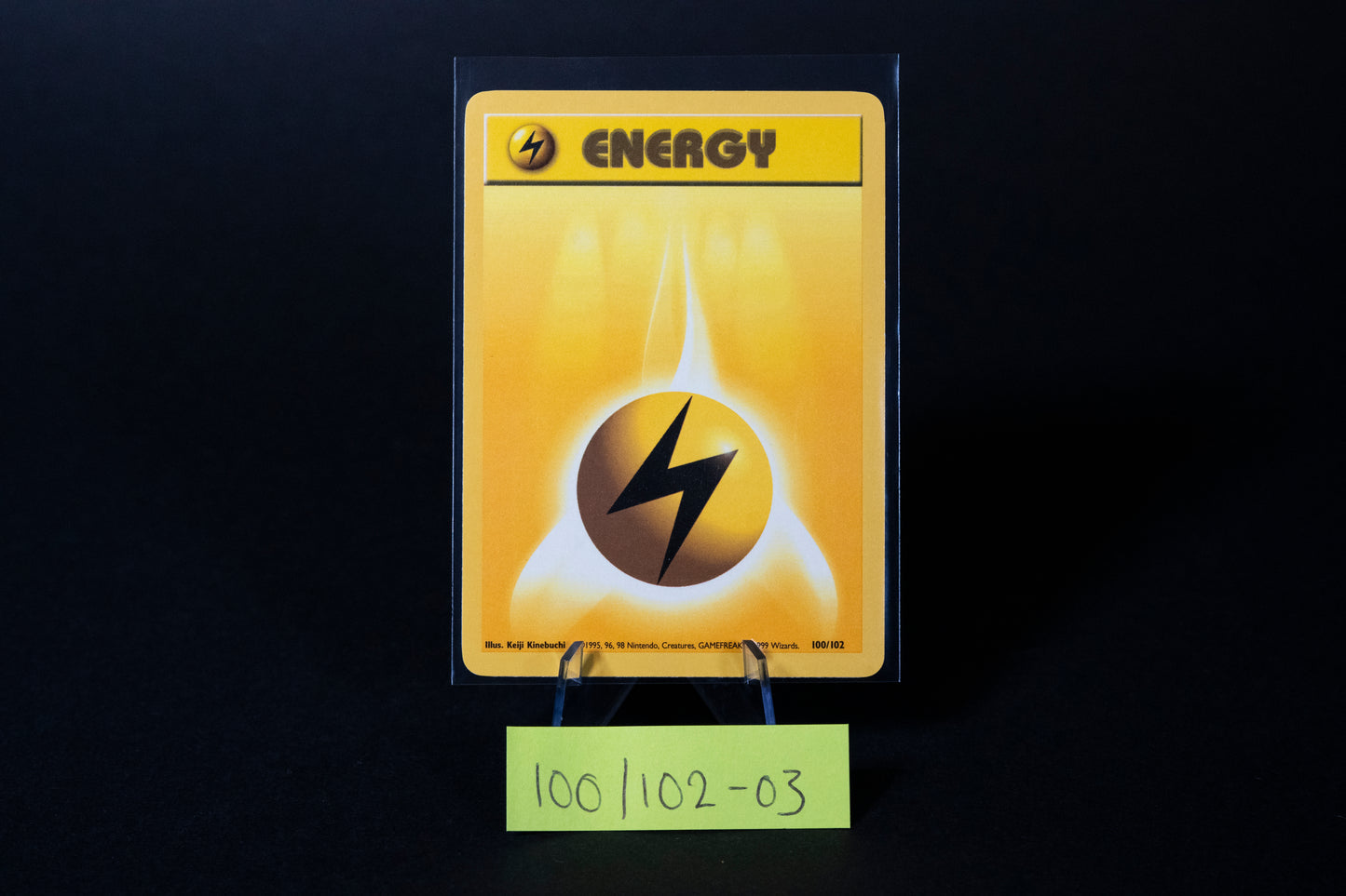 100/102, Lightning Energy, Pokemon, Base Set Unlimited, 1999, Common, Ungraded, English