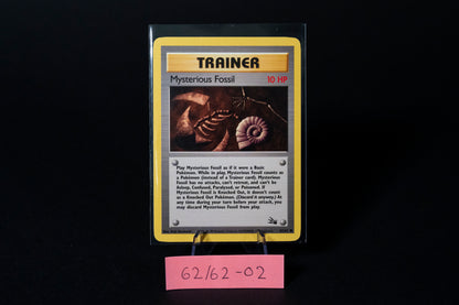 62/62, Mysterious Fossil, Pokemon, Fossil, 1999, Common, Ungraded, English