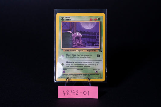 48/62, Grimer, Pokemon, Fossil, 1999, Common, Ungraded, English