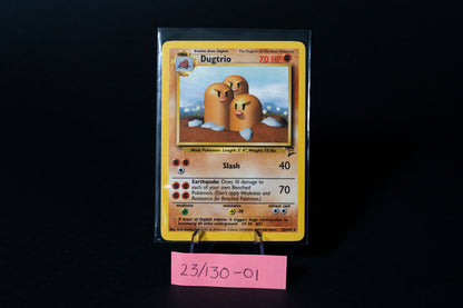 23/130, Dugtrio, Pokemon, Base Set 2, 2000, Rare, Ungraded, English