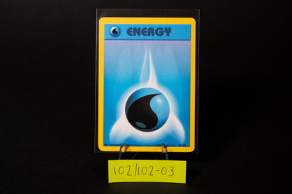 102/102, Water Energy, Pokemon, Base Set Unlimited, 1999, Common, Ungraded, English