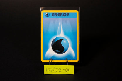 102/102, Water Energy, Pokemon, Base Set Unlimited, 1999, Common, Ungraded, English