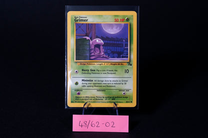 48/62, Grimer, Pokemon, Fossil, 1999, Common, Ungraded, English