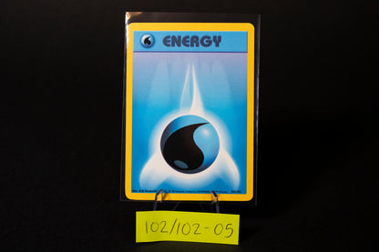 102/102, Water Energy, Pokemon, Base Set Unlimited, 1999, Common, Ungraded, English