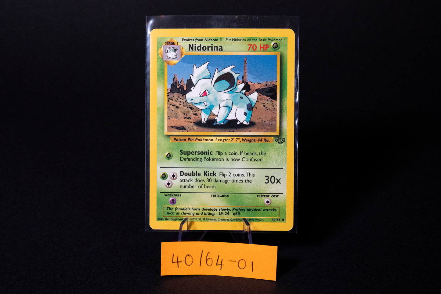 40/64, Nindorina, Pokemon, Jungle, 1999, Uncommon, Ungraded, English