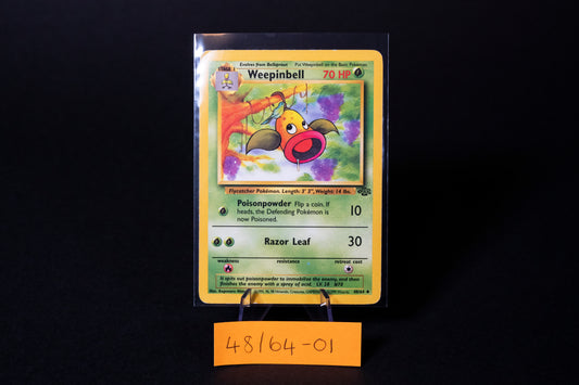 48/64, Weepinbell, Pokemon, Jungle, 1999, Uncommon, Ungraded, English