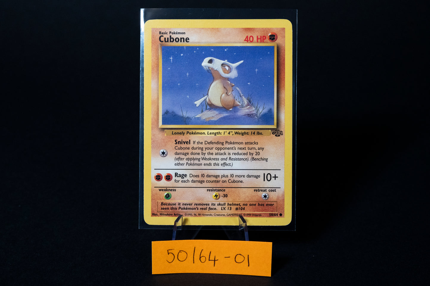 50/64, Cubone, Pokemon, Jungle, 1999, Common, Ungraded, English