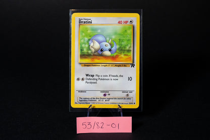 53/82, Dratini, Pokemon, Team Rocket, 2000, Common, Ungraded, English