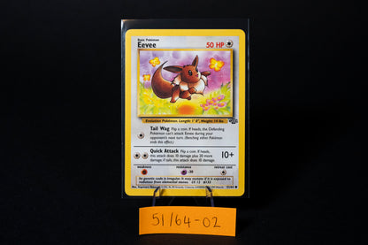 51/64, Eevee, Pokemon, Jungle, 1999, Common, Ungraded, English