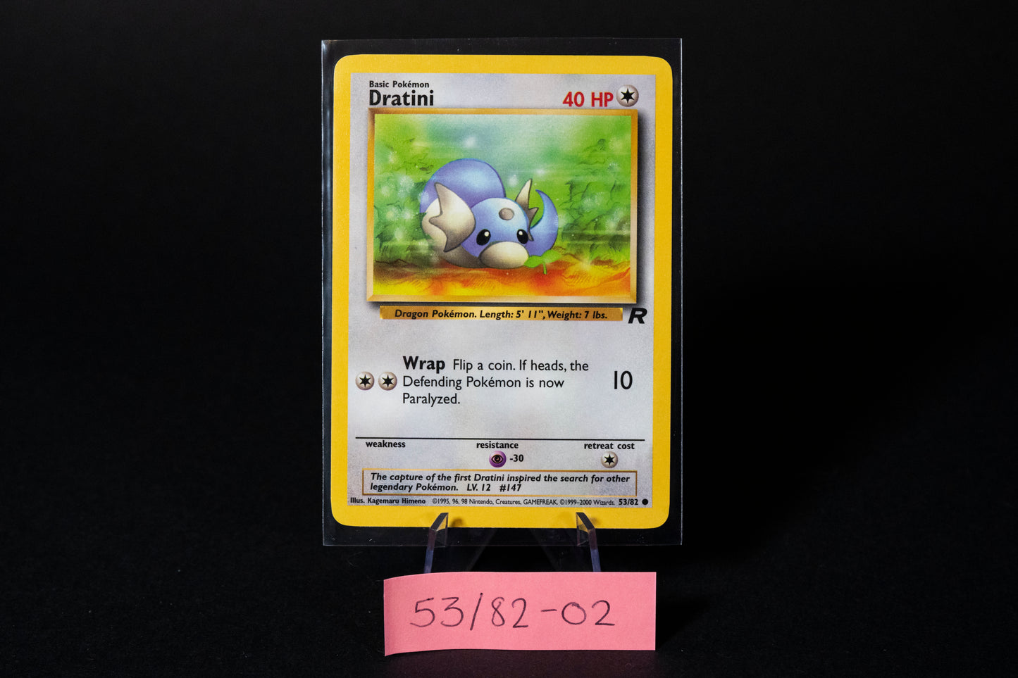 53/82, Dratini, Pokemon, Team Rocket, 2000, Common, Ungraded, English