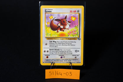 51/64, Eevee, Pokemon, Jungle, 1999, Common, Ungraded, English