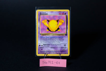 54/82, Drowzee, Pokemon, Team Rocket, 2000, Common, Ungraded, English